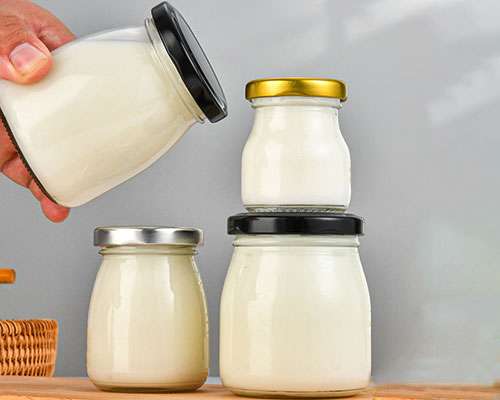Wholesale Small Glass Milk Jars