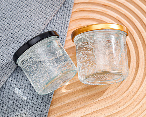 Wide Mouth Clear Glass Honey Jars