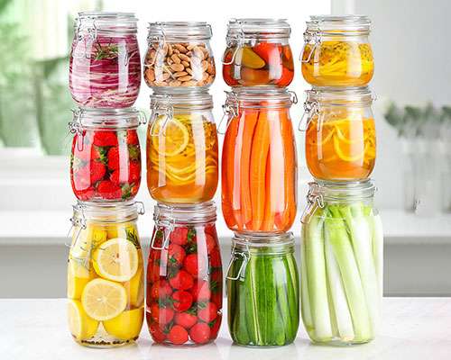 Pickle Jars with Lids