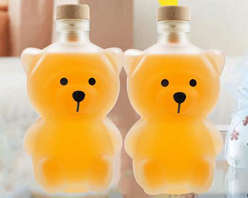 Glass Bear Bottle