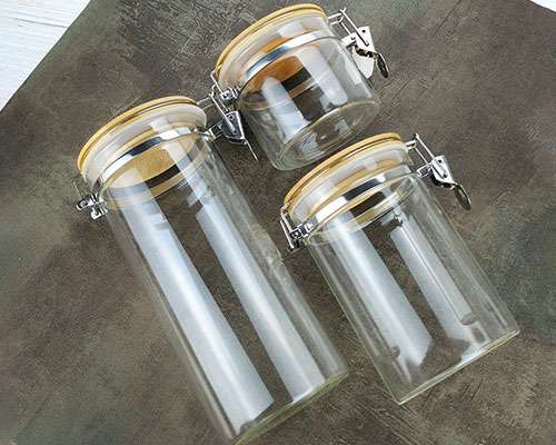 Clear Glass Jars With Airtight Lids