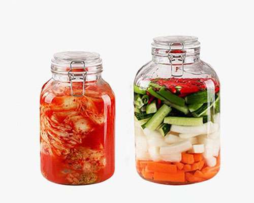 Glass Pickle Jars with Lids