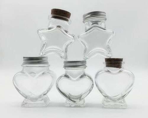 Heart Shaped Glass Bottles