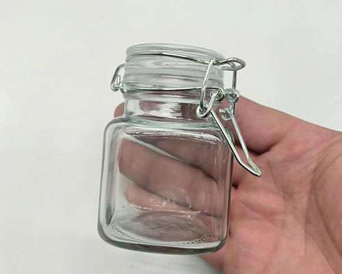 Mini Glass Jar With Glass Lid