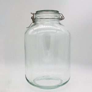 Round Glass Storage Jar