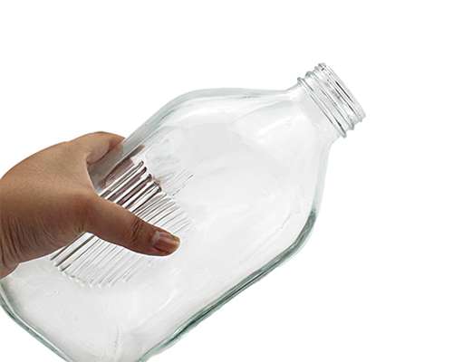 Glass Square Milk Bottle In Bulk