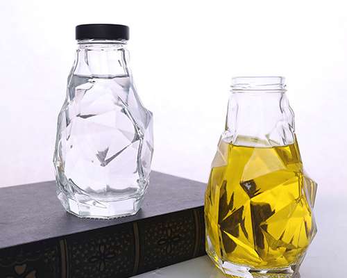 Glass Twisted Glass Bottle