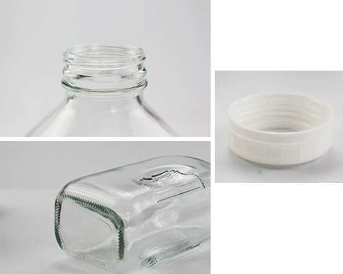 Square Milk Bottle 