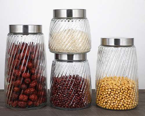 Glass Kitchen Airtight Canisters Wholesale