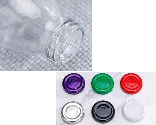 Glass Clear Beverage Bottles With Lids