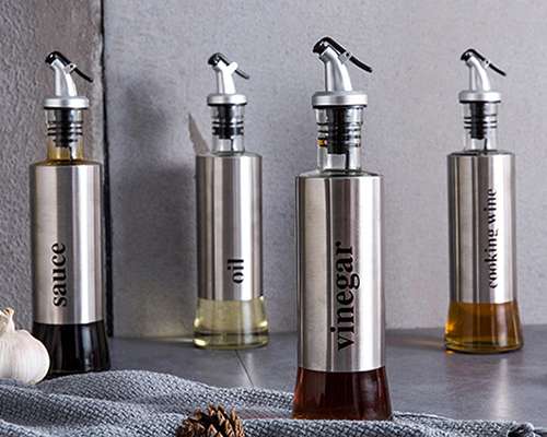 Stainless Steel Glass Oil Dispensers