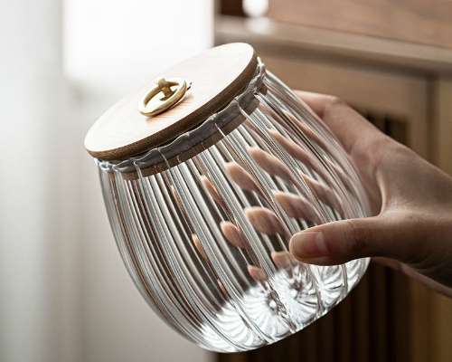 Glass Jars With Wooden Lids