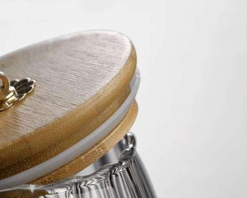 Glass Jars With Wooden Lids