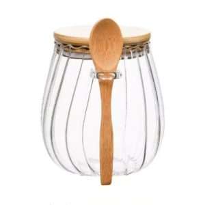 Glass Spice Jar With Spoon