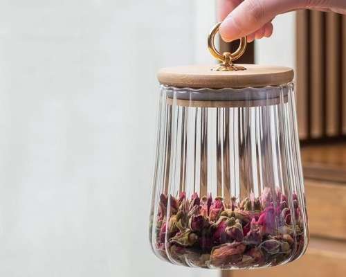 Glass Spice Jar With Spoon