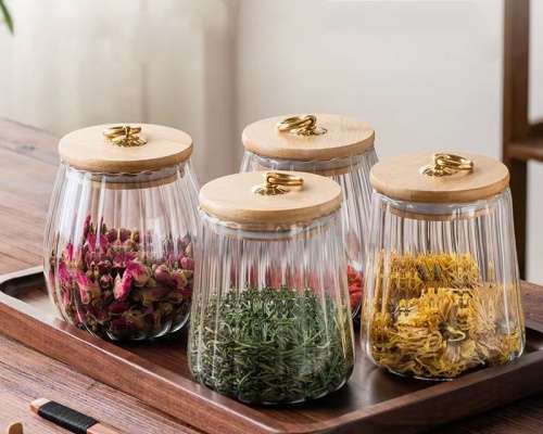 Glass Spice Jar With Spoon