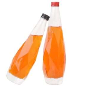 Clear Glass Soda Bottles