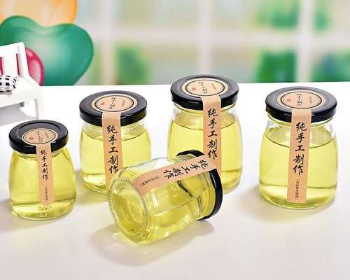 Clear Honey Jars