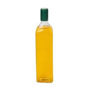 Clear Square Olive Oil Bottle