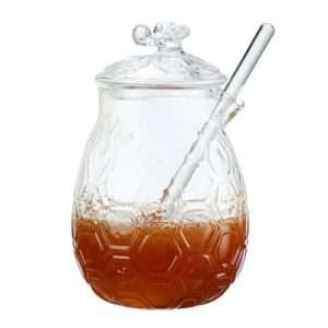 Honey Pot With Dipper Lid