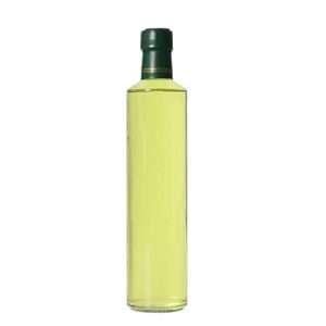 Round Clear Glass Olive Oil Bottle