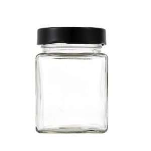 Square Glass Mason Jar