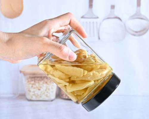 Square Glass Mason Jar