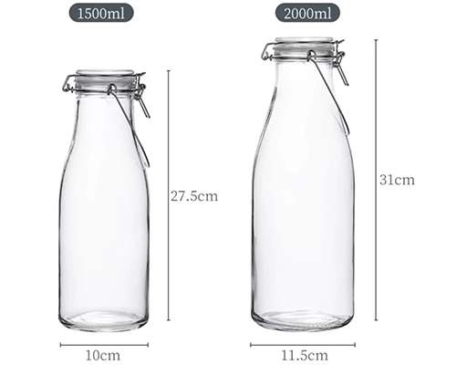 Glass Milk Bottles