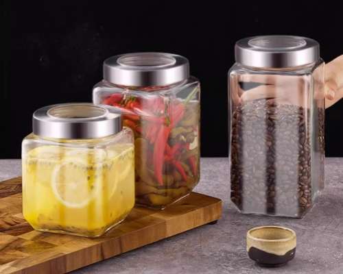 450-2200ml Square Glass Food Storage Containers