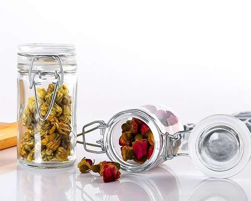 Glass Spice Jars With Glass Lids