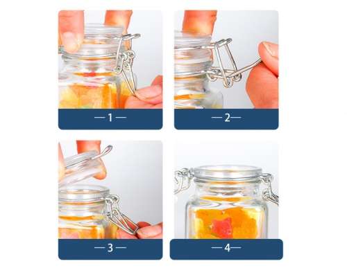 Glass Spice Jars With Glass Lids